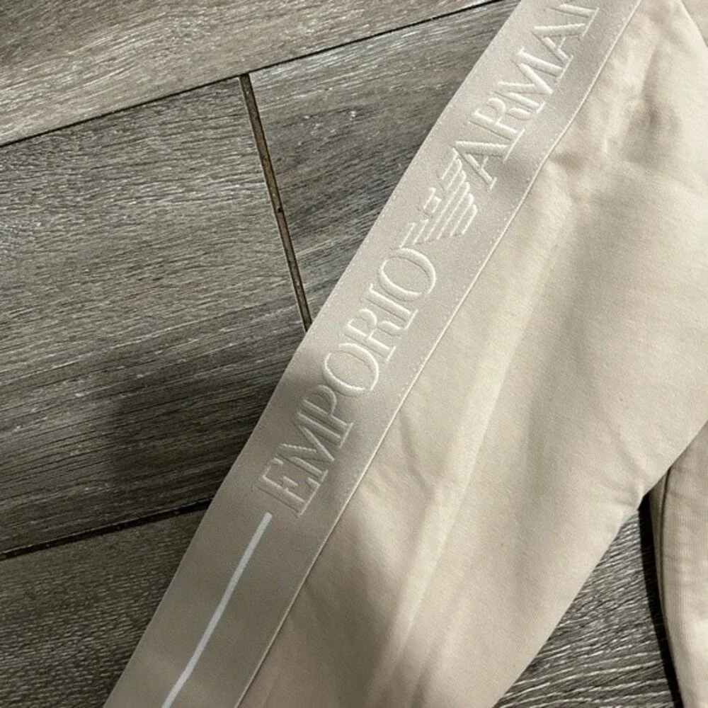 NWT Beige Emporio Armani Logo Sweatshirt